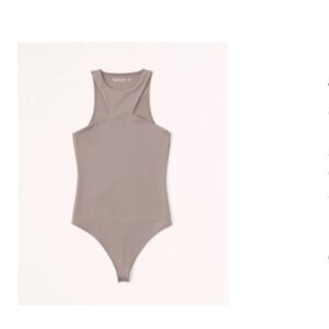 Women's Seamless Brown High-Neck Bodysuit
